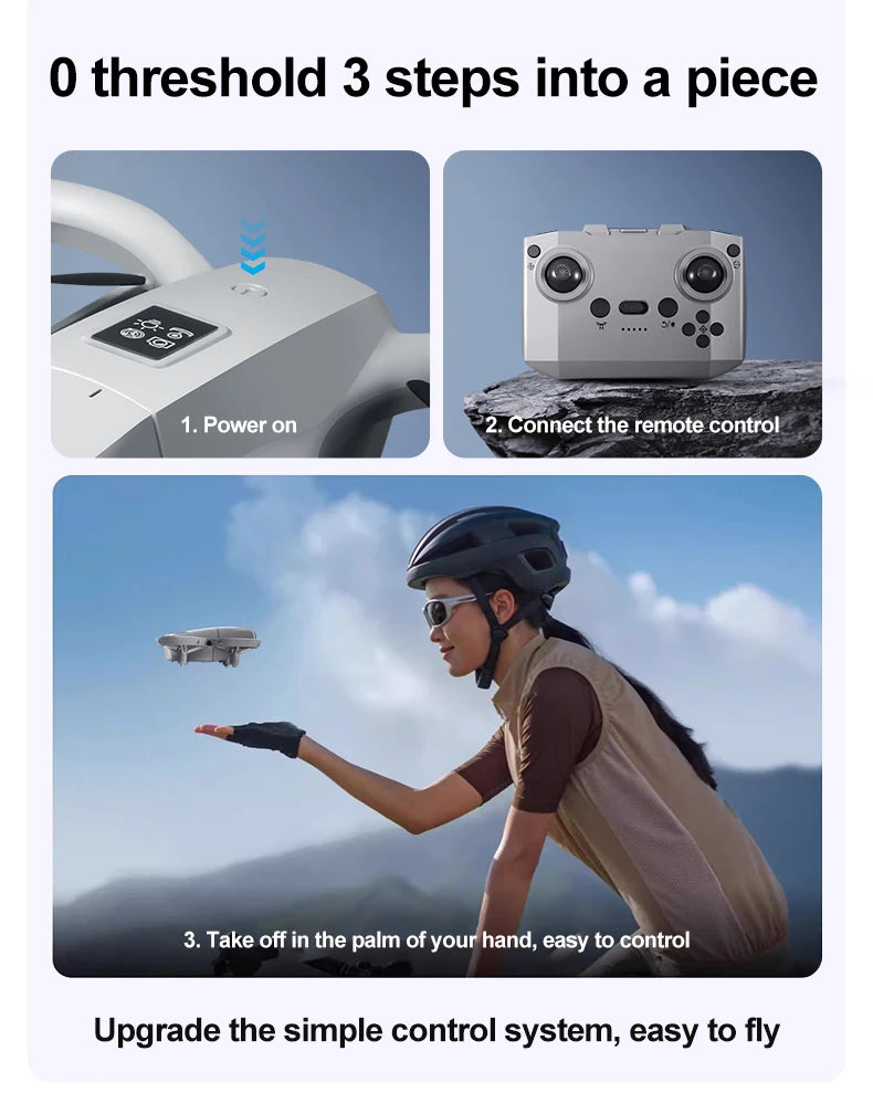 Xiaomi Gt3 Max Drone 8k Hd Aerial Photography Large Screen Optical Flow Positioning Brushless Intelligent Obstacle Avoidance