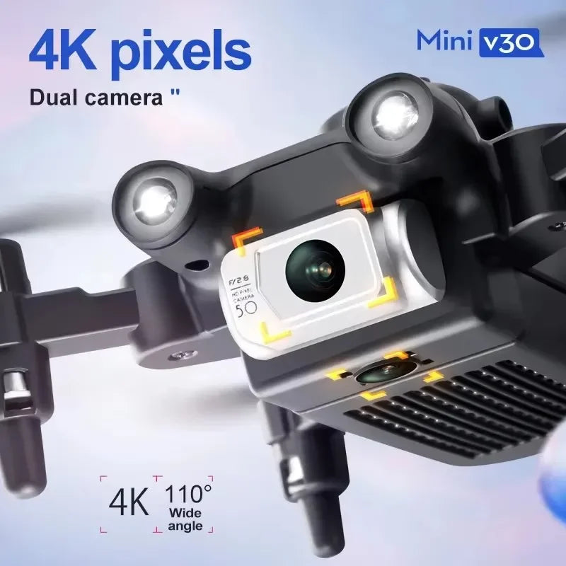 XIAOMI 4DRC V30 Mini Drone with Camera HD 8K 1080P FPV RC Drones Profesional Five-sided Obstacle Avoidance Helicopter Drone Gift