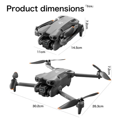 Professional Drone with 4K Dual Camera, Video Drone, Quadcopter, 360, Intelligent Obstacle Avoidance, Gift, New, 2022