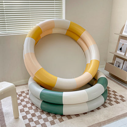 Inflatable Pool Baby Retro Blow Up Swimming Pool Family Cute Style Thickened Water Pool