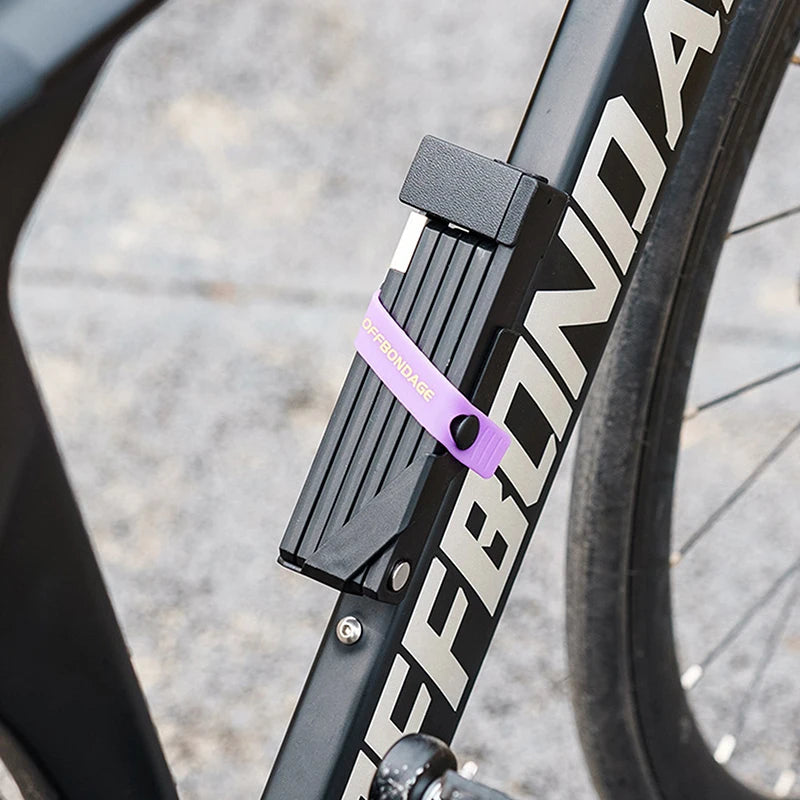 Keep Cycles Safe with OFFBONDAGE Durable Folding Bike Lock; Anti-Theft Security for Motorcycles, Electric Bikes & Scooters