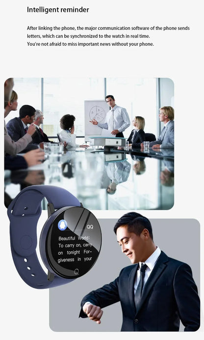 Round Digital Smart Sport Watch for Men and Women, LED, Electronic, Bluetooth, Wrist Watch for Kids, Hours, Dropshipping