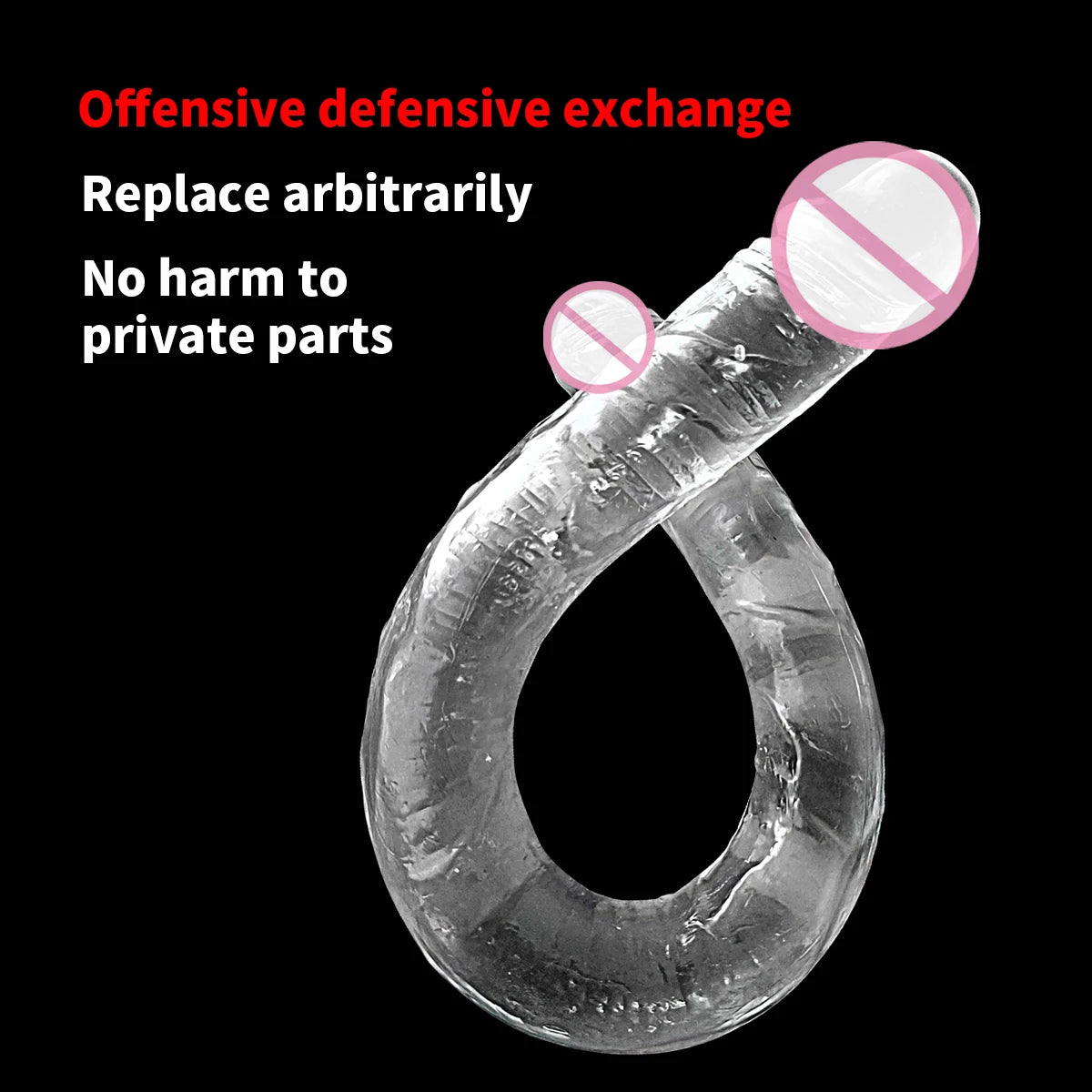 45cm double-headed realistic long dildo, suitable for lesbian couples, gay men, and adults as a sex toy or anal toy