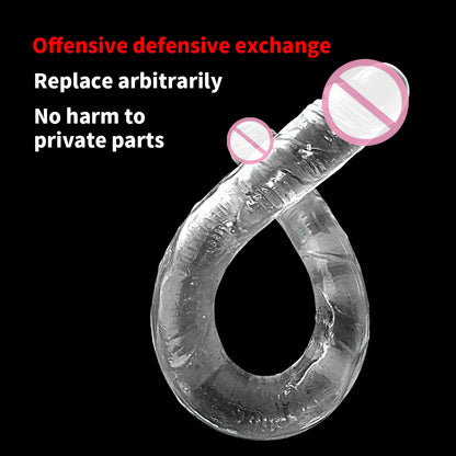 45cm double-headed realistic long dildo, suitable for lesbian couples, gay men, and adults as a sex toy or anal toy