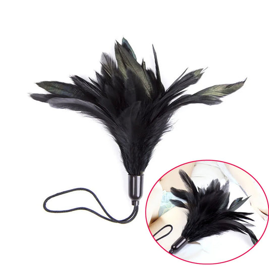 Sex Flirt tantalize Big Feather Tickler Toys Teasing Flirt Tickling Toy Adult Couples Sex Game Products