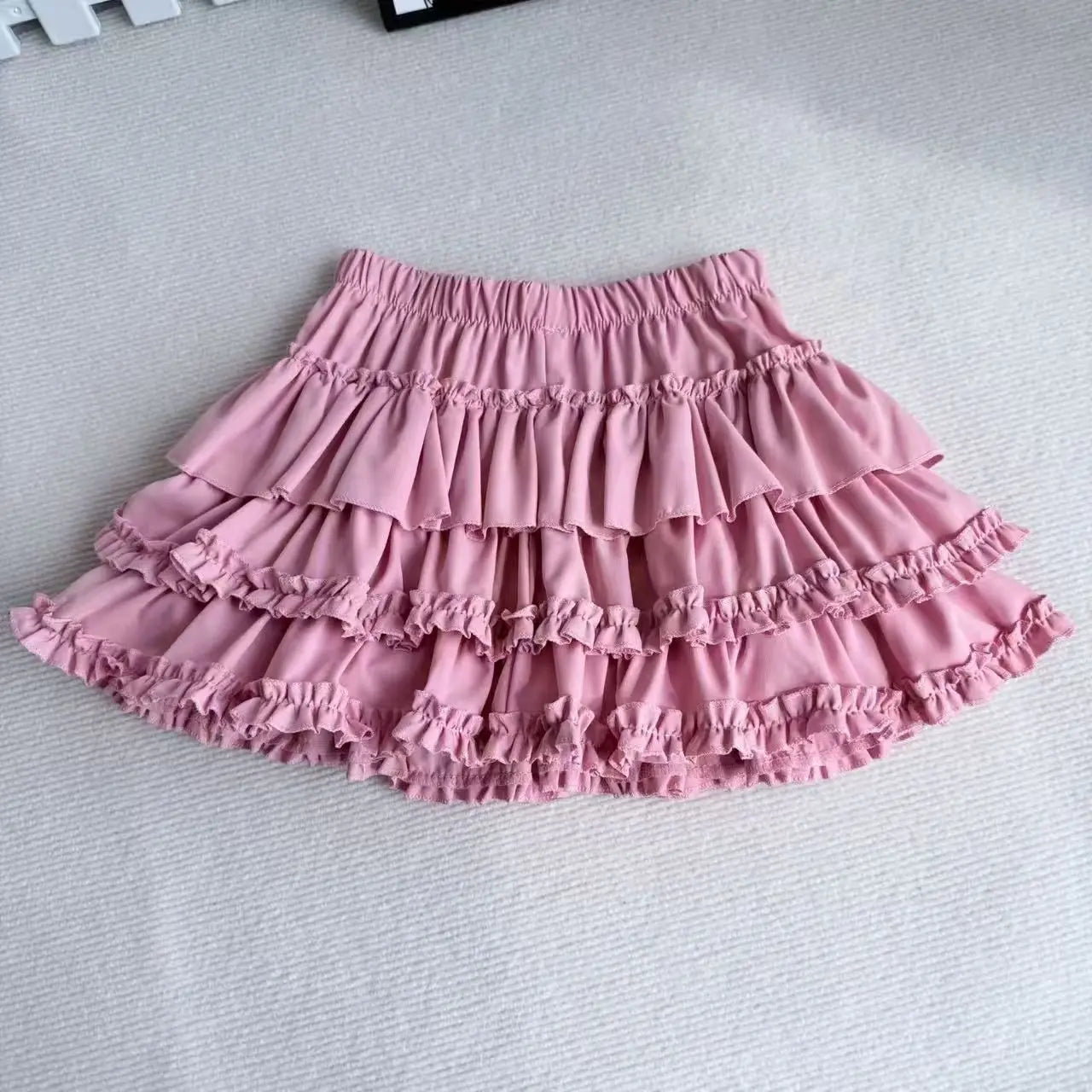 Women Pleated Bubble Mini Skirt Y2k Summer 2025 Korean Fashion Elastic Waist Puffy Short Skirt Girls Cute A Line Cake Skirt