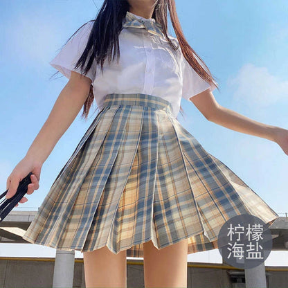 Pleated Skirt Autumn Winter Mini Skirts Womens 2024 Summer Plaid Skirt Tennis Skirt White Sexy Black Skirt Goth School Y2k Jupe