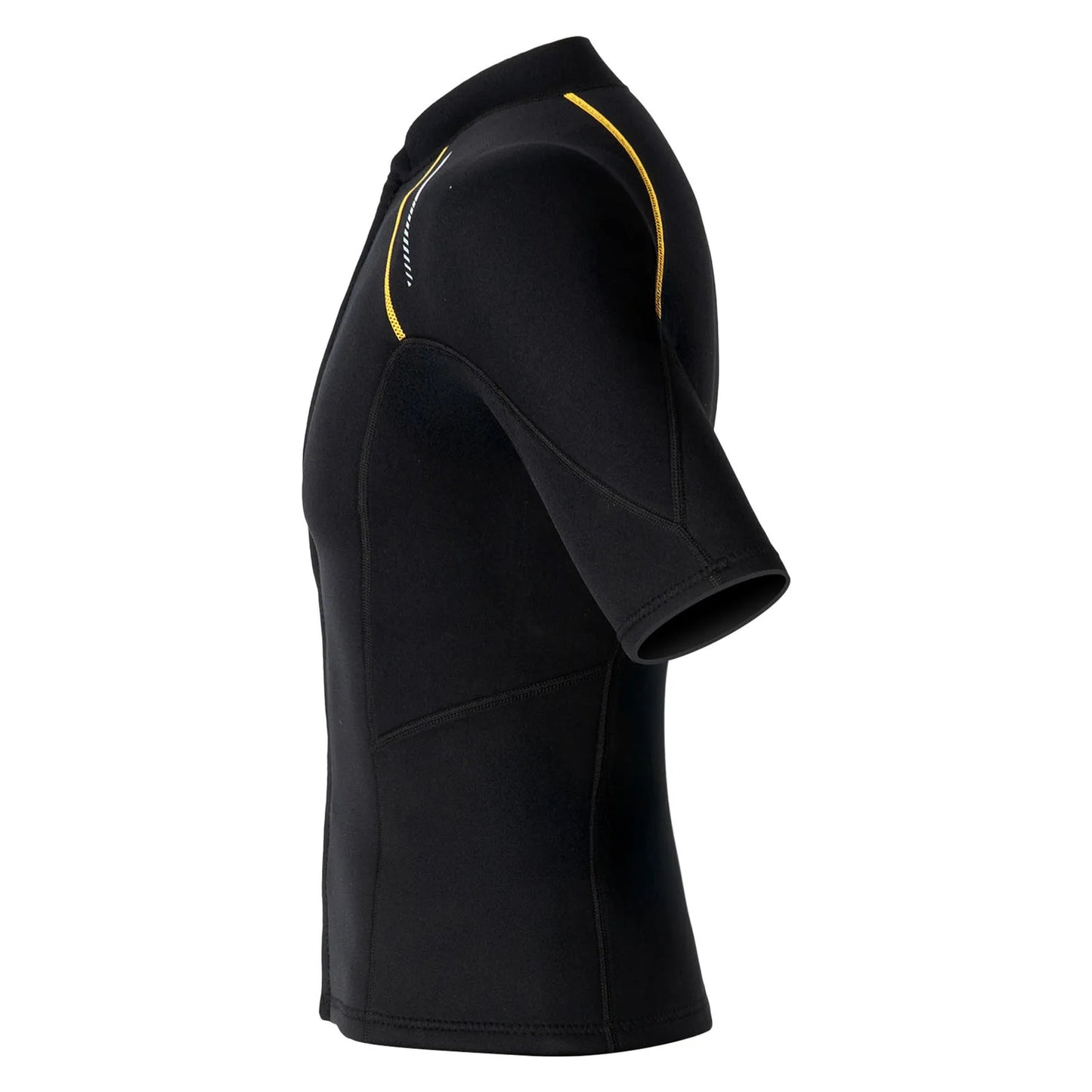 Men's Rash Guard Swimsuit Tops Short Sleeves Front Zip Wetsuit Top 1.5mm Neoprene Swim Tops Swimming Diving Surfing Snorkeling