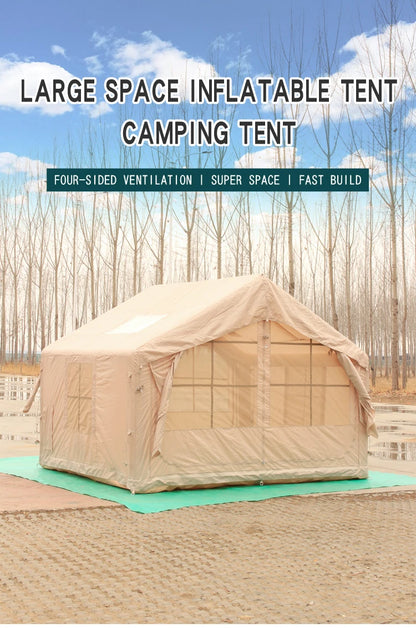 Outdoor Outdoor Camping Style Inflatable Tent Overnight Rainproof Thickeneded Camping Style Outdoor Cabin Roof 8 Square Meters