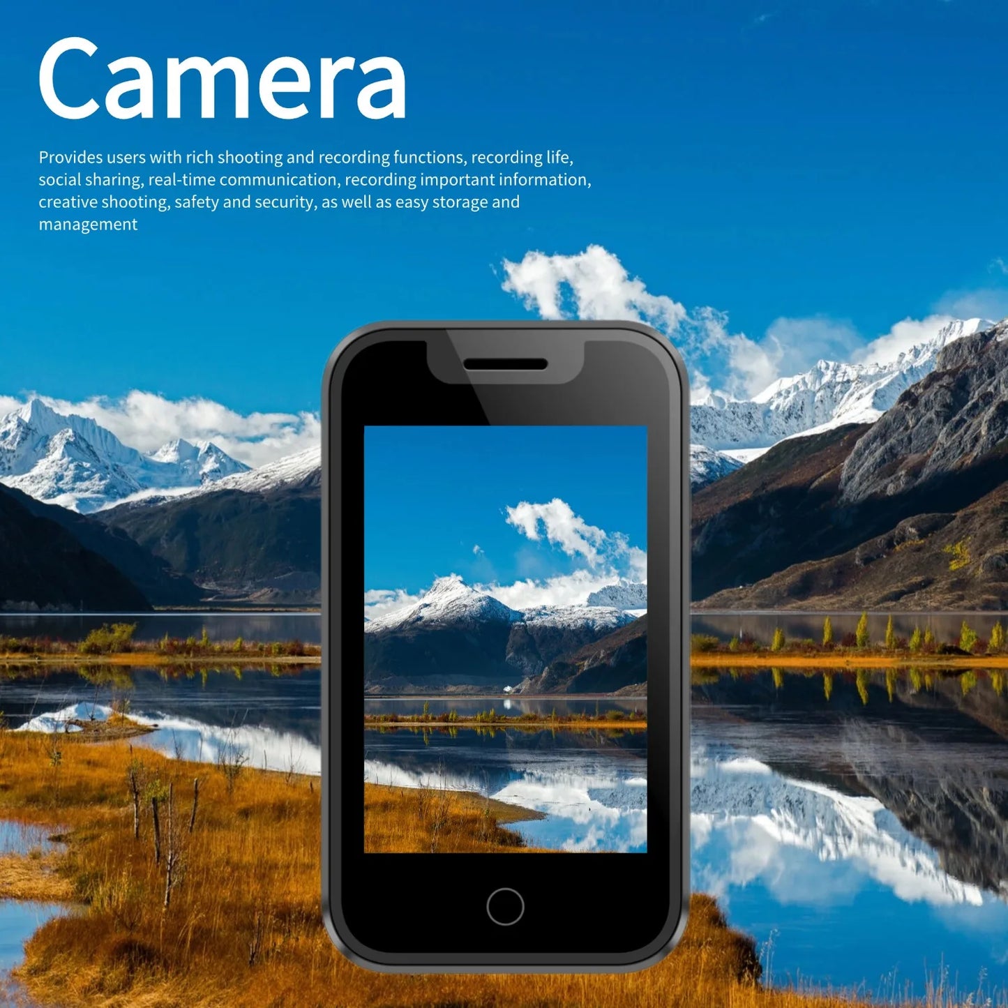 Mini Smart Wearable Mobile Phone 2.4" Touch Screen Support Dual SIM Bluetooth Call Music SMS Voice Changer Camera Vibration