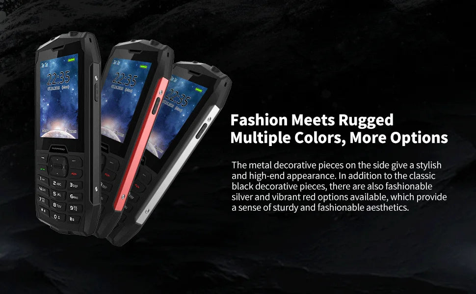 HAMTOD H3 Rugged Phone 2.8 inch HD Screen Quad-core 2000mAh Battery 0.3MP Camera 4G VoLTE