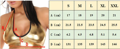 Lingerie for Women PU Leather Sexy Bra Black Ladies Push Up Backless Bralette Slip Sensual Hot Crop Top Shiny Fashion Cross Bras
