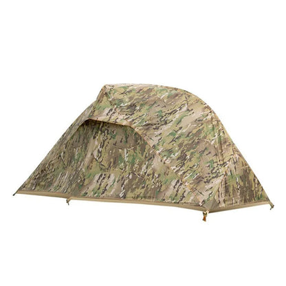 Outdoor Single Camping Tent Ultra light Hiking Tent, Double-layer Marching Camouflage Rainproof Tent trekking Shelter Tent