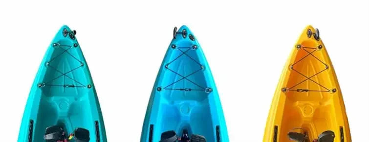 2025 Portable LLDPE Kayak With Split Hard Shell Electric Pedal-Driven Canoe For Solo Tandem Lake Sea Adventures Modular Assembly