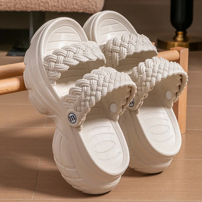 Comwarm Fashion Women's Slippers Platform Outdoor Female Slides Slip On Concise Slides EVA Soft Sole Comfortable Women's Sandals