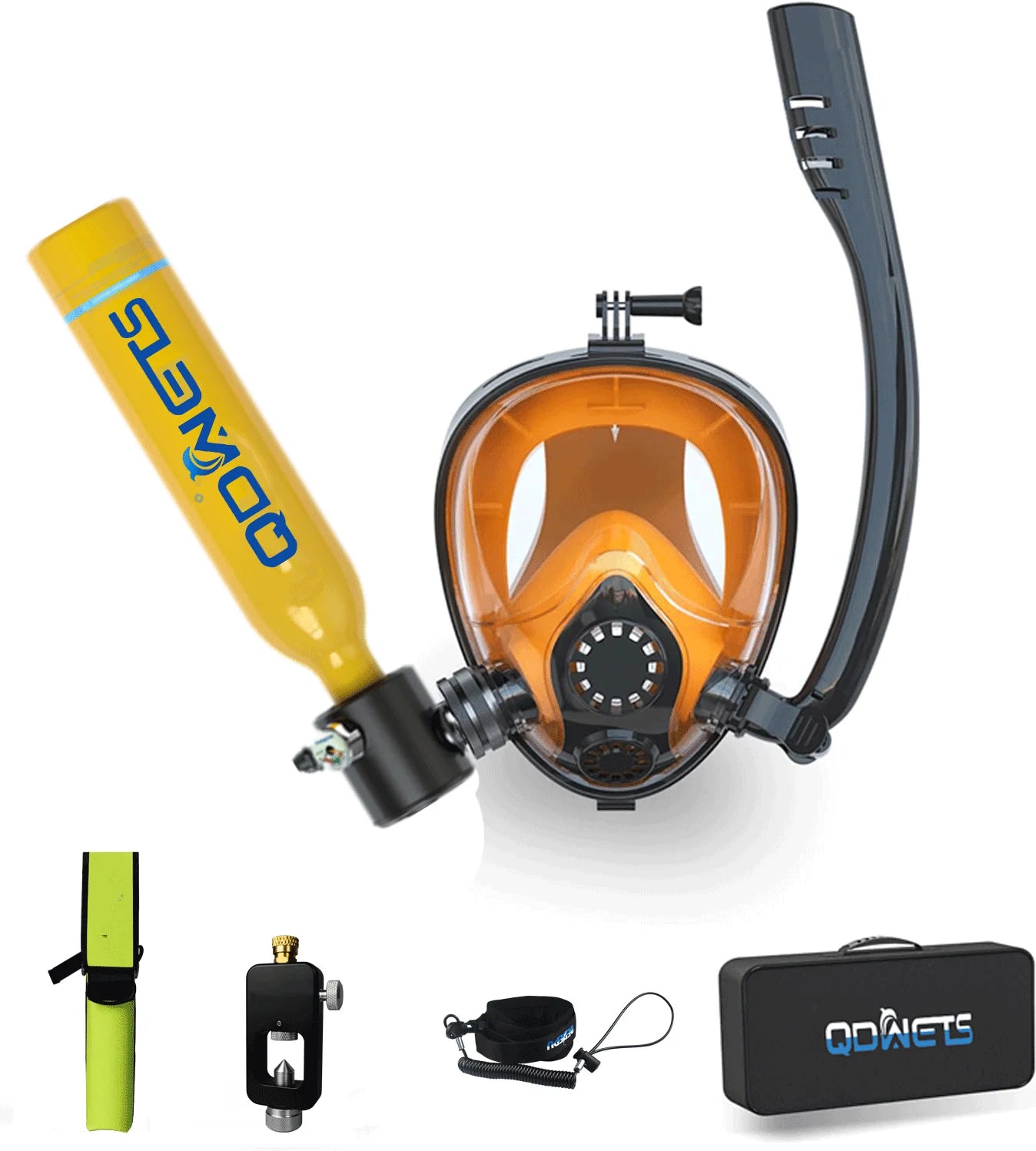 0.5L Mini Scuba Diving Tank 5-10 Minutes Lung Tank with diving mask Snorkel Air Snorkeling Equipment Outdoor Oxygen