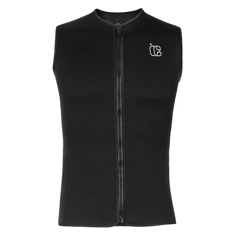 3MM Men Women Sleeveless Wetsuit Top No Hood Neoprene Thermal Vest for Scuba Diving Surfing Kayaking Swimming Water Sports
