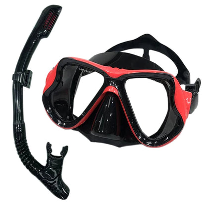 Diving Mask With Sports Camera Mount Electroplate Tempered Glass Silicone Mask is Safe and Comfortable