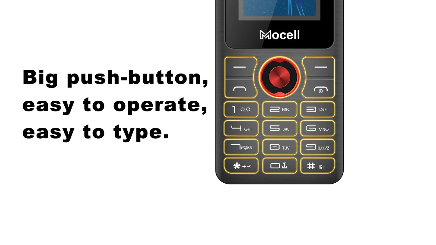 Mocell MC1806 Feature Phone 1.77" Display Digital Camera Dual Sim Loud Speaeker MP3 MP4 FM Radio Sound Recorder Senior Phone