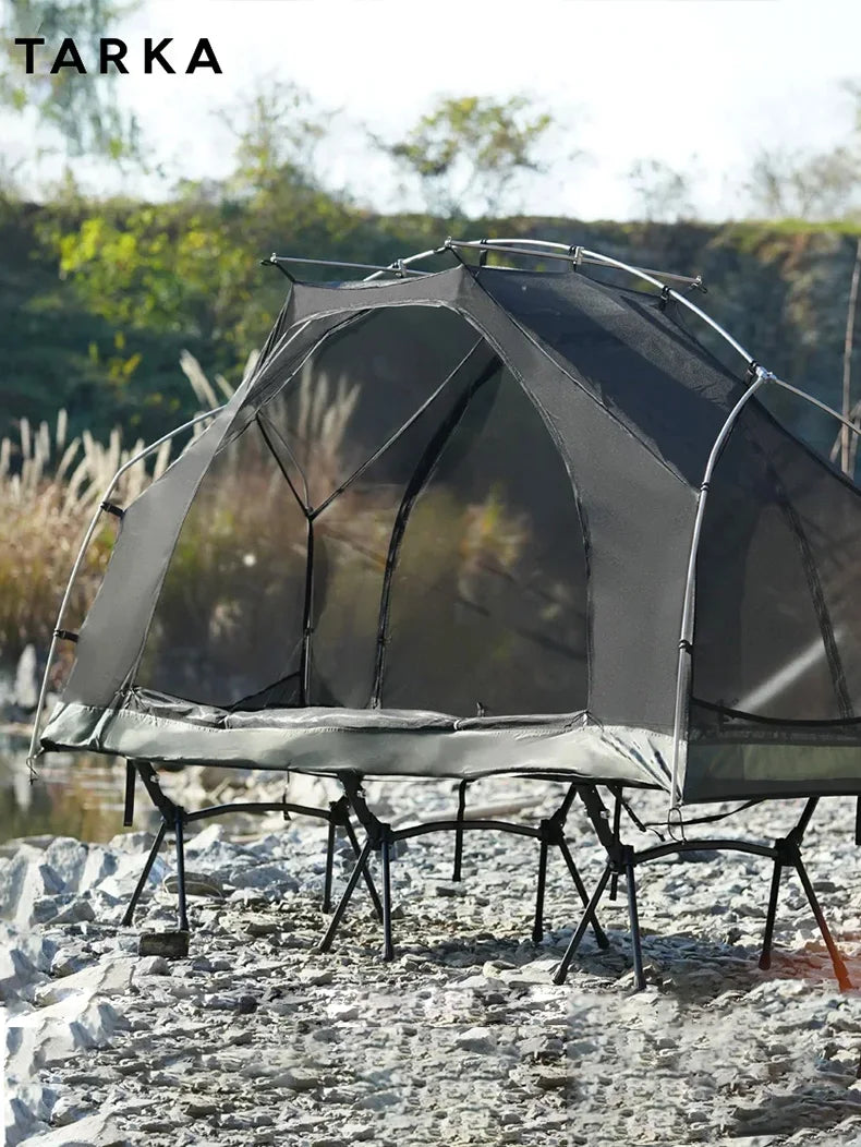 TARKA Camping Bed Tent Set  Inner Outer Tent for Wild Hiking Portable Solo Outdoor Camping Shelter One Person Tent ﻿