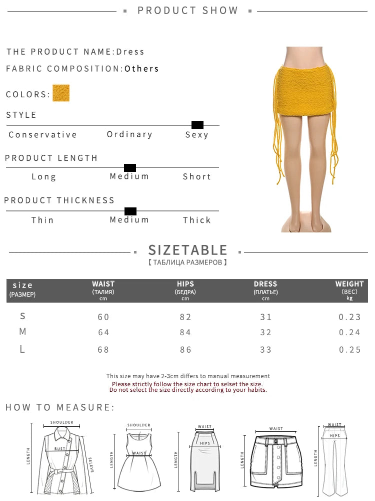 Nibber Basic Sexy Furry Side Tassel Skirts Women Y2K Peach Hip Summer Solid Wild Hipster Streetwear Skinny Midnoight Mini Bottom