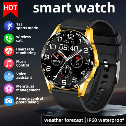 LIGE New Steel Smart Watch Men 1,38inch Bluetooth Call Business Men Watches Fitness Activity Sports Heart Rate Health Smartwatch