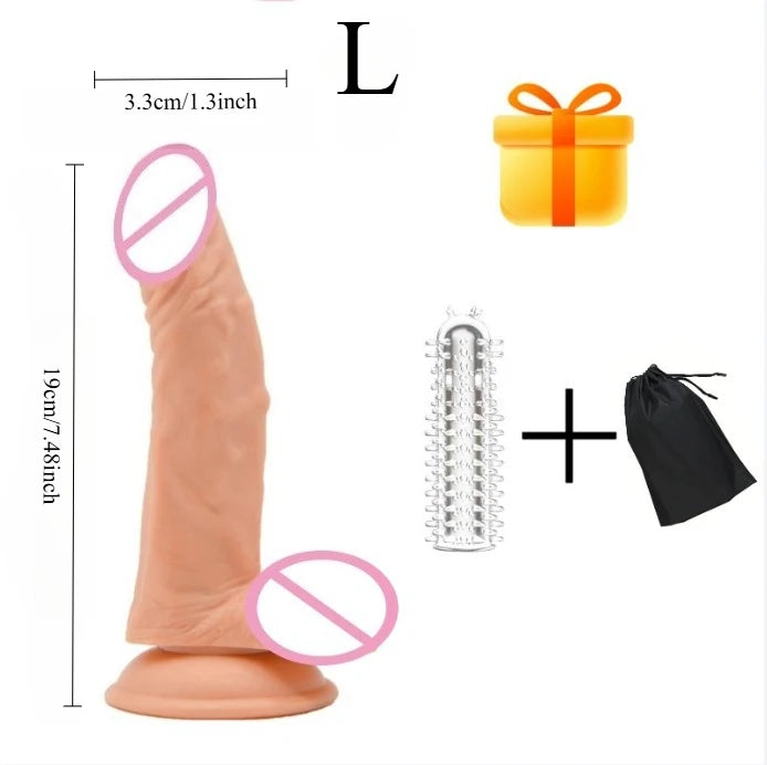 Adult Sex Toys Realistic Dildo with Suction Cup Waterproof  Stimulator Vaginal Anal Masturbator Dildos Female stimulator vagina
