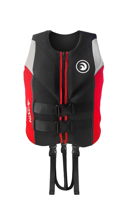 Life Jacket Adult Neoprene Life Vest Surf Raft Kayak Fishing Jet Ski Vest Water Sport Swimming Rescue Super Buoyancy Life Jacket