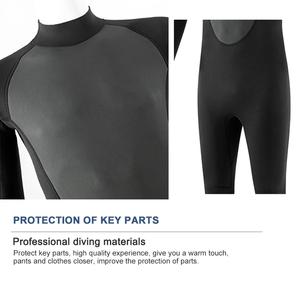 3MM Wetsuits Men Neoprene Diving Surfing Swimming Full Suits Cold Water Keep Warm Zipper Water Sports Full Diver Suit