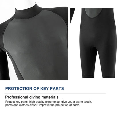 3MM Wetsuits Men Neoprene Diving Surfing Swimming Full Suits Cold Water Keep Warm Zipper Water Sports Full Diver Suit