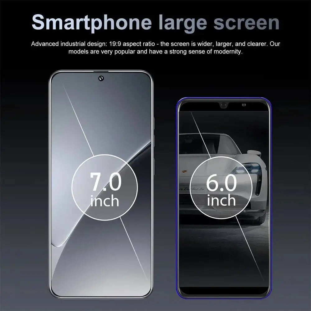 New 2025 HOT P70 Ultra 7.0inch HD Facial Recognition Function Global Edition Original Smart Dual Card 6800Mah Battery