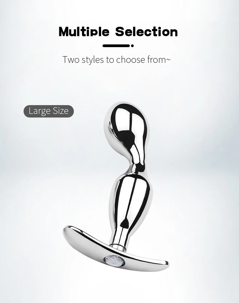 Metal Anchor Base Anal Plug outdoor Butt Plug Stainless Dildos Women'S Vaginal Plug Adult Couple Gay Masturbating Intimate Toys