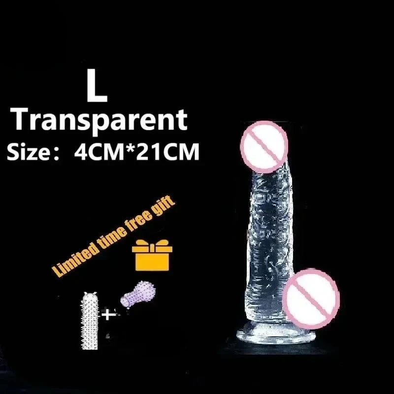 Sex Toys for Women Realistic Big Jelly Dildo Strong Suction Cup Anal Masturbation Realistic Dick Penis G Spot Dick Adult Sex Toy