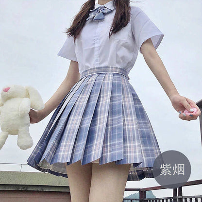 Pleated Skirt Autumn Winter Mini Skirts Womens 2024 Summer Plaid Skirt Tennis Skirt White Sexy Black Skirt Goth School Y2k Jupe