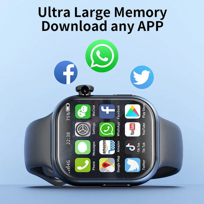VP19 S10 Smartwatch Men Women Smart Watches With 2.29inch Amoled Screen Rotating Camera GPS WIFI 4G/5G SIM Card Slot Compass NFC