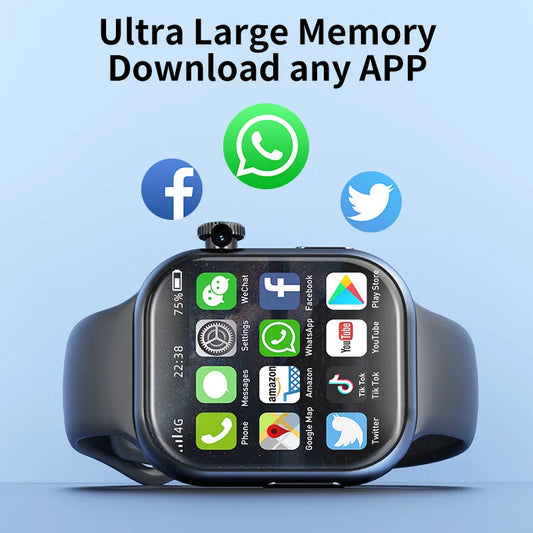 VP19 S10 Smartwatch Men Women Smart Watches With 2.29inch Amoled Screen Rotating Camera GPS WIFI 4G/5G SIM Card Slot Compass NFC