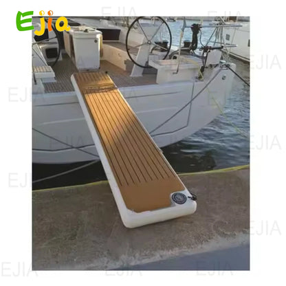 Portable Inflatable Air Dock Water Platform Swim Dock Mat Inflatable Floating Gangway Platform For Yacht Boat Pool Beach Ocean