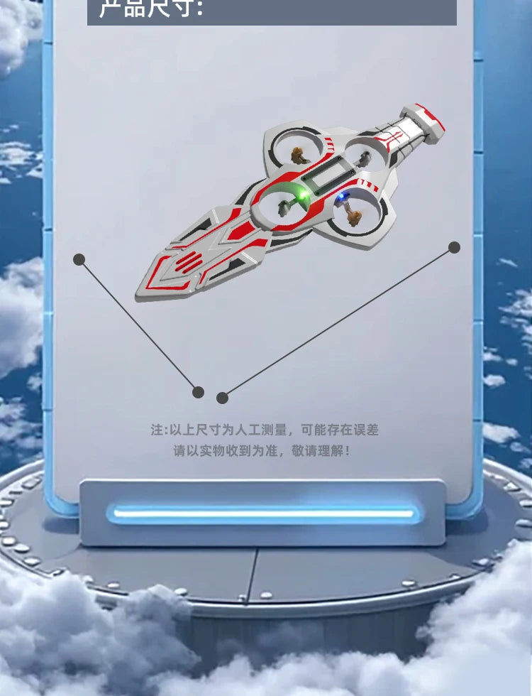 New Remote Flying Sword Interactive Flying Sword Drone With 1 Batteries 6-Axis Gyro Stabilizer Easy To Fly  For Beginners Adults