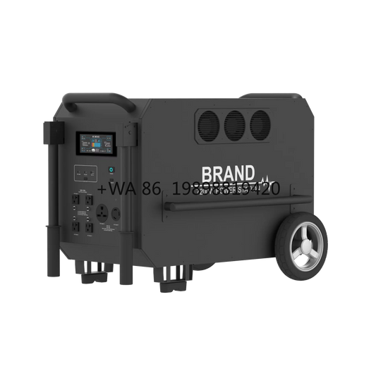 Portable Power Station Large Capacity 9792Wh UPS Battery LiFePO4 7200W Dual-Voltage Solar Generator Pure Sine Wave Inverter Car