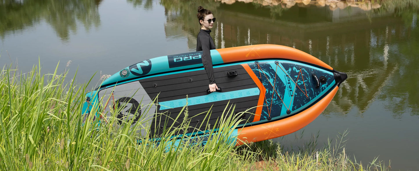 Myboat Pontoon Fishing Boat SUB  Waterproof Inflatable Paddle Board 335x120x15cm Aquatic Fishing With Accessories SUP