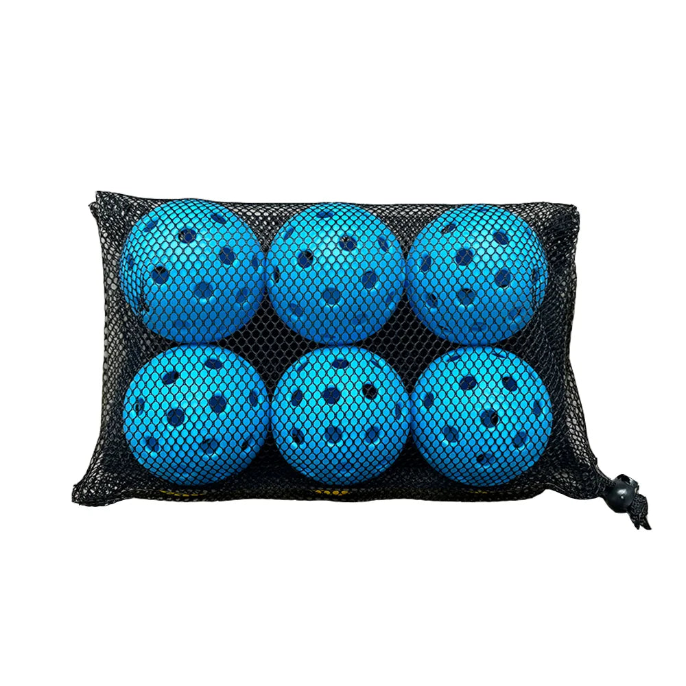 6/12 PCS Indoor Pickleball Balls 40 Holes Colorful and Durable Pickleballs 74mm Training Ball Practice Competition Pickleball