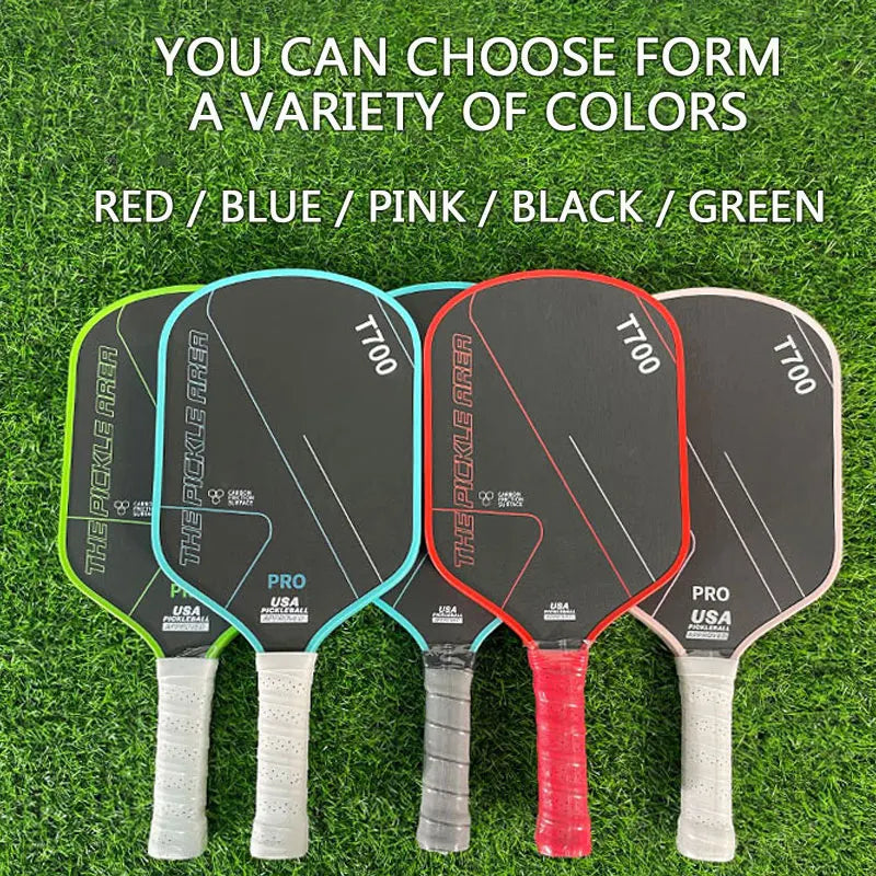 LEATOU 16MM T700 Pickleball Paddle Carbon Fiber Pickleball Racket USAPA Approved Durable Professional Game Supplies