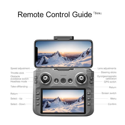 Xiaomi A14 pro Max Drone 8k HD Dual Camera GPS Brushless Optical Flow Obstacle Avoidance 4.5-inch Large Screen Uav Rc 20000m New