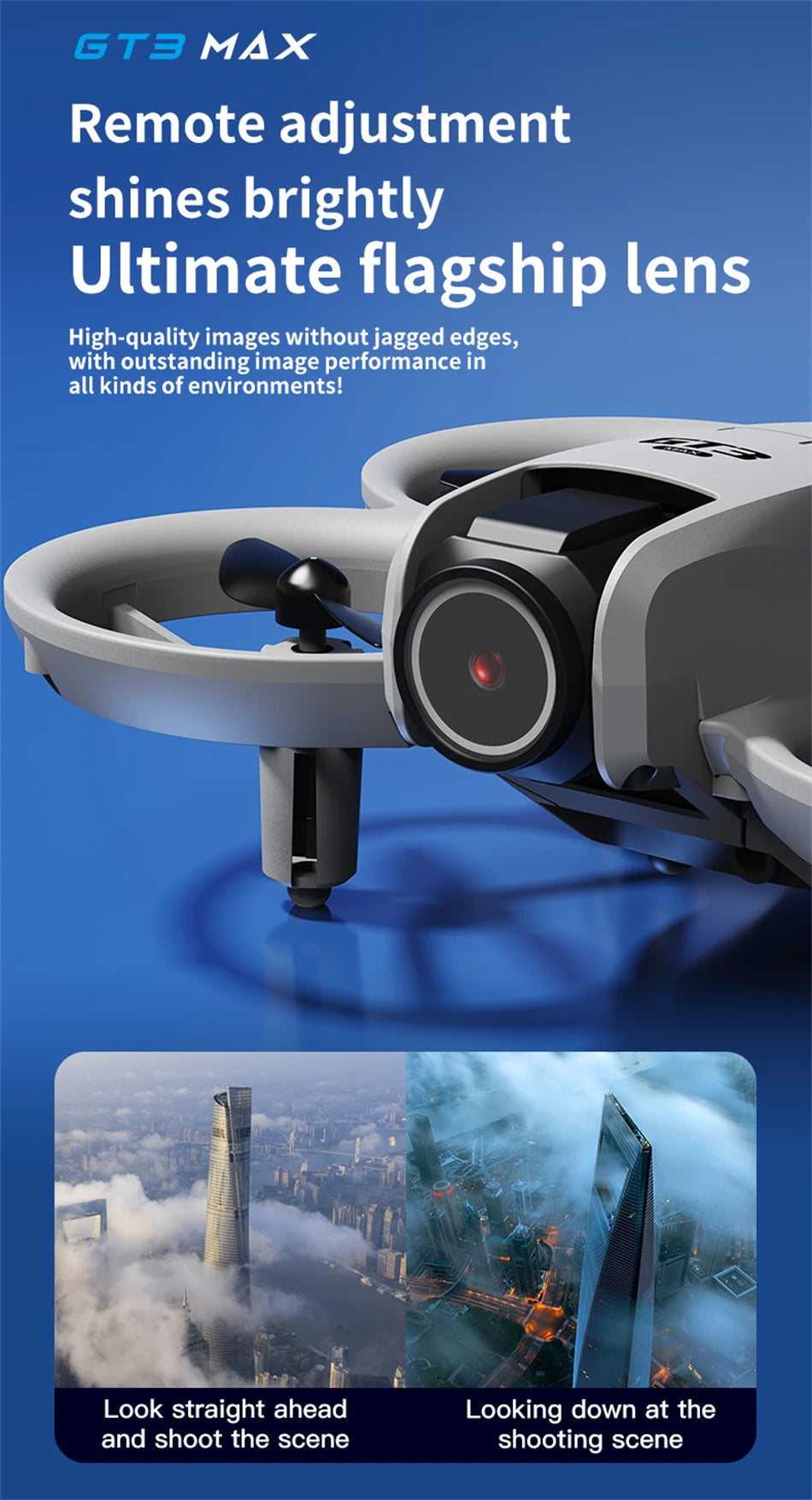 NEW GT3 GPS Drone with 8K HD Dual Cameras 180° FPV 5G WIFI Brushless Motors Intelligence Obstacle Avoidance Foldable Quadcopters