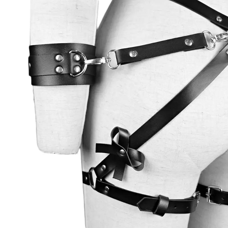 Sex Restraints Bondage Toys PU Leather Adjustable Waist Strap Adult Games Sex Toys For Men Women Sex Bondage Toys