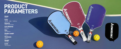 Kawasaki KING 6 USAPA Approved Wide Body Large Sweet Spot pickleball paddle With Cover