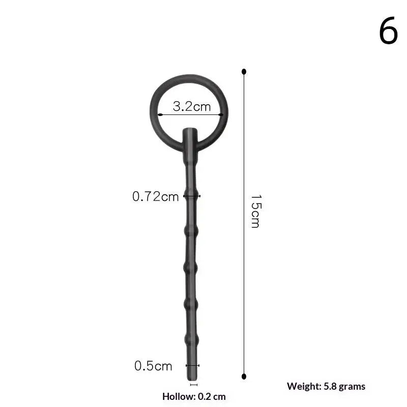 Adult Products Sex Toys For Couple Urethral Plug Beads Butt Plug Silicone Masturbation Inertia Flexible Penis Plug Massager