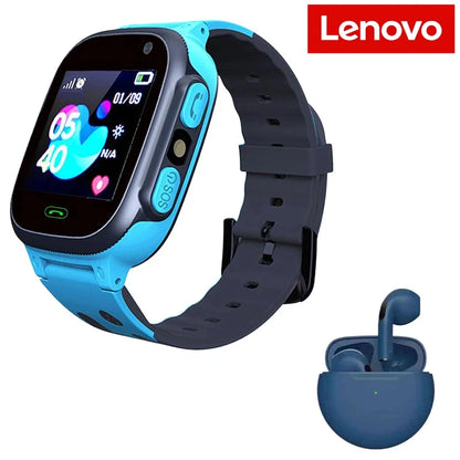 Lenovo Q19B Kids Smart Watch With Headset 4G GPS Location Tracker Sim Card Waterproof Call Camera Mobile Smartwatch For Gift
