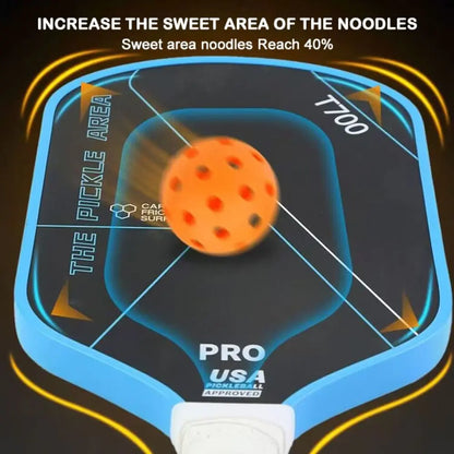 Fashion T700 Pickleball Paddle Carbon Fiber 16MM Pickleball Rackets Set Lightweight USAPA Approved Professional Game Supplies