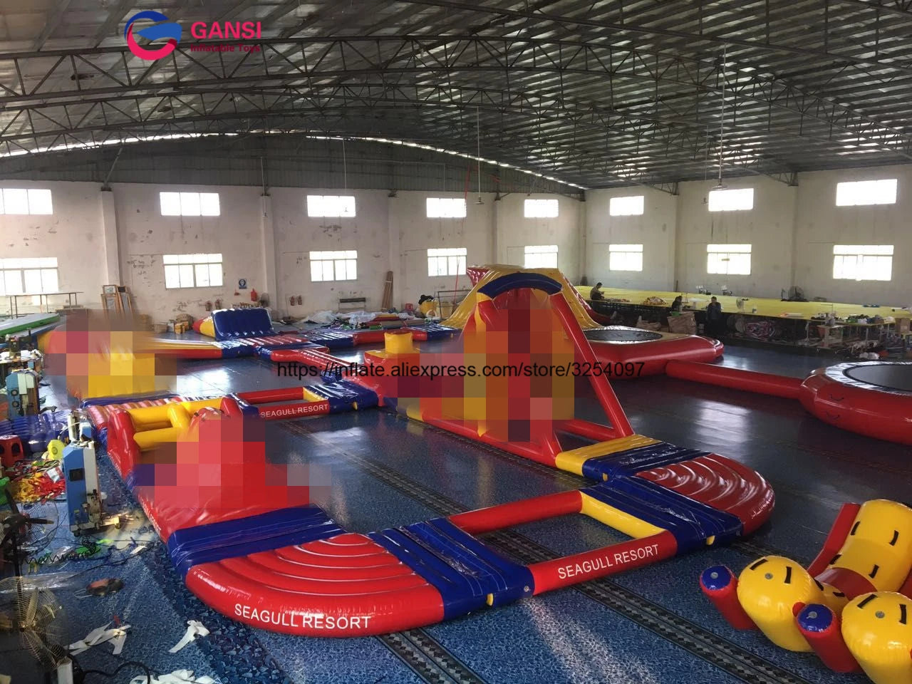 Pool Water Park Floating Sea Parks Inflatable Water Games Park Rides For Kids And Adults